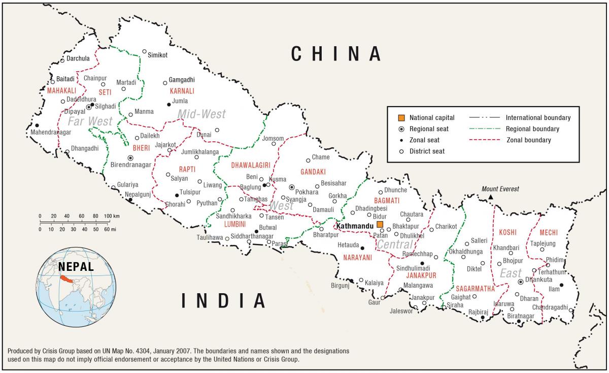 Peta dari rumah nepal