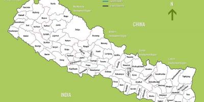 Nepal wisata peta