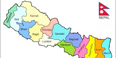 Lihat peta nepal