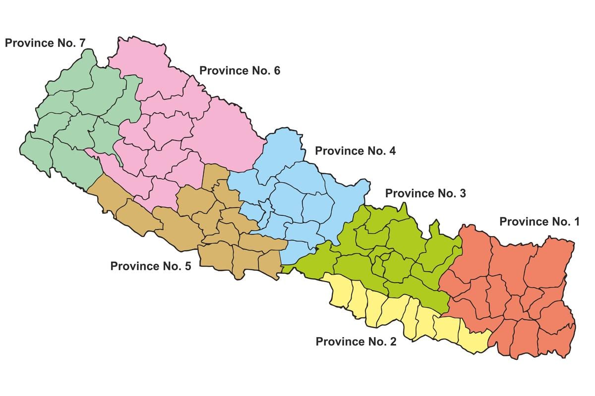 peta dari federal nepal