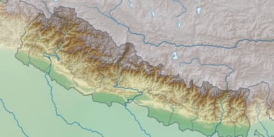 Peta fisik nepal