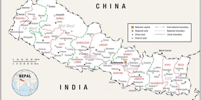 Peta dari rumah nepal